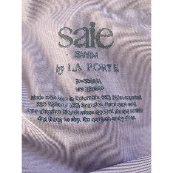 Saie by LA Porte Swim One Piece Swimsuit Strappy Swimwear - Picture 9 of 9